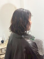 ロッカ(ROCCA)&nbsp;オリーブグレー今っぽ無造作ウェーブボブ