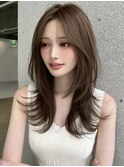 レイヤーカットマッシュショートボブウルフカット韓国◎前髪あり