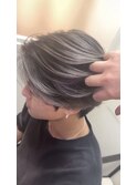 グレージュ×バレイヤージュ