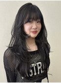 春カラー/レイヤーカットのみ/小顔/韓国風/髪質改善/艶髪
