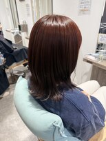 ドーズヘアー(DOUZE HAIR) 艶感たっぷりレッドブラウン|透明感とまとまりの大人ミディアム