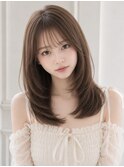 バタフライカットラベンダーカラーショートレイヤーくびれヘア◎
