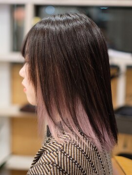 ノルン(norn.) インナーペールピンク/アッシュピンク/ロングボブ