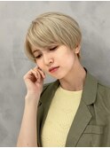 大人可愛いハイトーンショート