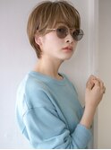 ・ショートヘア丸みショートハイトーンショート小顔ショート