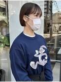 バッサリカットでミニボブ/落合
