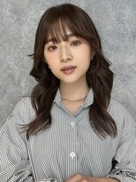 簡単に動きのでるロングレイヤー  大人ガーリーチョコレート