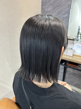 テラスヘア 新潟駅南(TERRACE hair) 重めカジュアル切りっぱなしボブ