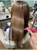 ブリーチ毛も水素トリートメントで髪質改善で艶髪に♪