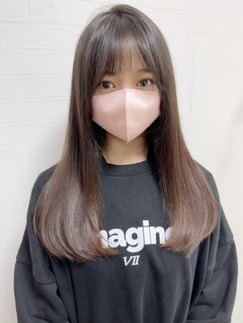 フォル 茅野諏訪(Folu) トレンドストレートヘアー☆エモ前髪が可愛いワンカール♪茅野