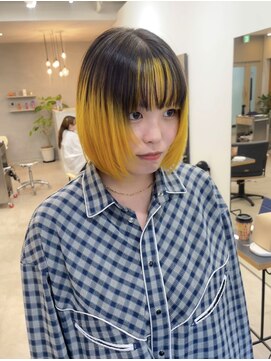シーン(SCEN) yellow Black /  shaggy layer
