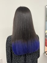 プリュス 名古屋(Plus)&nbsp;エンドカラー/裾カラー/フォックスカラー/ブルー/狐カラー