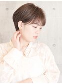 オリーブベージュ/ウェットヘア/ショートヘア/30代/40代/50代