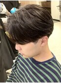 センターパートニュアンスパーマ韓国コンマヘアカルマパーマ横浜