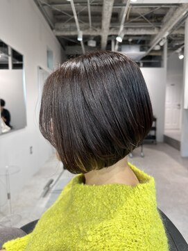 ハーツ 船橋(HEARTS) 前下がりグラデーションボブ【船橋/白髪ぼかし】