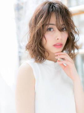 カバーヘア 上尾西口店(COVER HAIR) 韓国風巻きフェイスフレーミングミディアムh3上尾20代30代40代