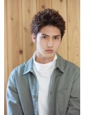 ニュアンスパーマスパイキーショートスペインカール韓国マッシュ