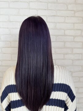 ビス ヘア アンド ビューティー 西新井店(Vis Hair＆Beauty) 10代20代ダークラベンストレートロング