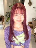 リル 茅ヶ崎(Liru:)&nbsp;くびれヘア/アプリコットオレンジ/夏のヘアアレンジ/茅ヶ崎駅