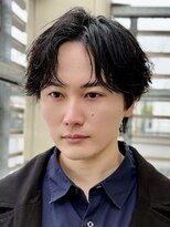 ジーナ 天神(Zina)&nbsp;センターパート/ニュアンスパーマ【メンズサロンZina天神】