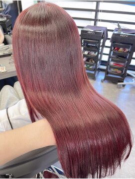 グルグル 本八幡店(GULGUL) チェリーレッド/ブリーチなしカラー