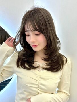 アイシー 表参道(ICY) ワンカールレイヤーカット/赤みなし透明感カラー/ミディアム