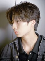 ルーシー 渋谷(LUCEY) センターパートフェザーパーマシャドウパーマメンズパーマ