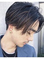 ベル 銀座並木通り店(Belle)&nbsp;【メンズ】カットだけででキマる！前髪長めの前下がりショート