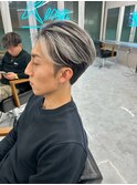 メンズカット/ブリーチ/ニュアンスパーマ/メンズハイライト/眉毛