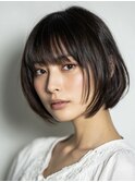 透け感ナチュラルボブ