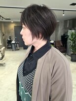 ハーフェン(HAfeN)&nbsp;【札幌円山美容室】ナチュラルショートボブ×アッシュカラー
