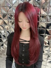 ラブスタシー 博多店(LOVESTASY)&nbsp;ワインレッドカラー/ニュアンスレイヤー