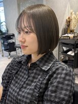ラミエバイメルト 下北沢(lamie by melt)&nbsp;花田/ミニボブレイヤーショートオリーブベージュ下北沢韓国前髪
