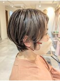 丸みショート/白髪ぼかしハイライト/40代/50代/60代/金沢八景