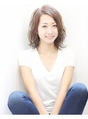 カジュアルなふわくしゅパーマ
