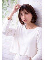 ヘアーアートシフォン 池袋西口店(Hair art chiffon)&nbsp;伸ばしかけくせ毛風くびれセミディ無造作カールインナーカラー