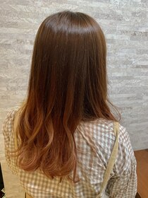 ヘア デザイン クランプ フロント(Hair Design CLAMP front) グラデーションオレンジベージュ