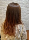 グラデーションオレンジベージュ