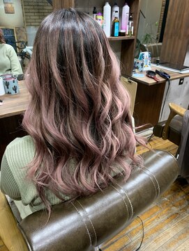 ラフ 難波店(LAFF) #黒髪#ボブルフ#ネビージュ#小顔#ワンレン