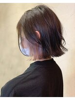 アース 綱島店(HAIR&MAKE EARTH) 20代30代大人可愛い透明感ラベンダーインナーカラーボブ