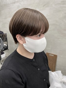 スー 渋谷(suu) マッシュショート丸みショートボブビターショコラくびれショート