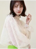 大人ボブ　似合わせカット　ブルーブラック