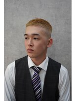 メゾンフォーメン(Maison for men)&nbsp;波巻きハイライトアップバングツーブロックマッシュ