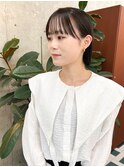 切りっぱなしグレージュ