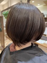 アイニ 河内小阪店(aini)&nbsp;白髪ぼかしカラー白髪ぼかしハイライト大人ショート30、40、50代