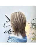 白髪ぼかしハイライト