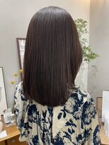 ヘアー アイス カンナ(HAIR ICI Canna)&nbsp;＊艶髪＊大人可愛い艶ブラウンカラーのまとまりミディアム