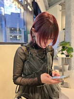 ロカリタ キョウト 河原町三条店(ROCAReTA kyoto)&nbsp;ブリーチ履歴有：レッド×ブラック