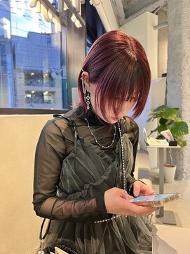 ロカリタ キョウト 河原町三条店(ROCAReTA kyoto) ブリーチ履歴有:レッド×ブラック