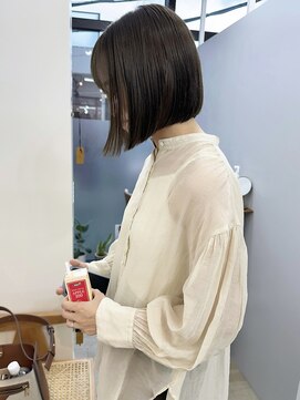 イコ 表参道原宿(ico) ミニボブ カーキブラウン オリーブカラー イルミナカラー